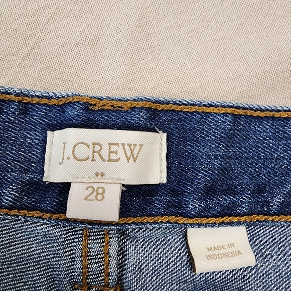 J Crew Denim Blue Women's Shorts Size 28 Raw Hem 100% Cotton - Picture 5 of 5